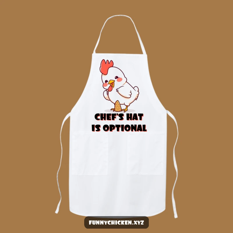 Funny Chicken Cone Apron, Kitchen Humor with Balancing Design, Chef's Gift
