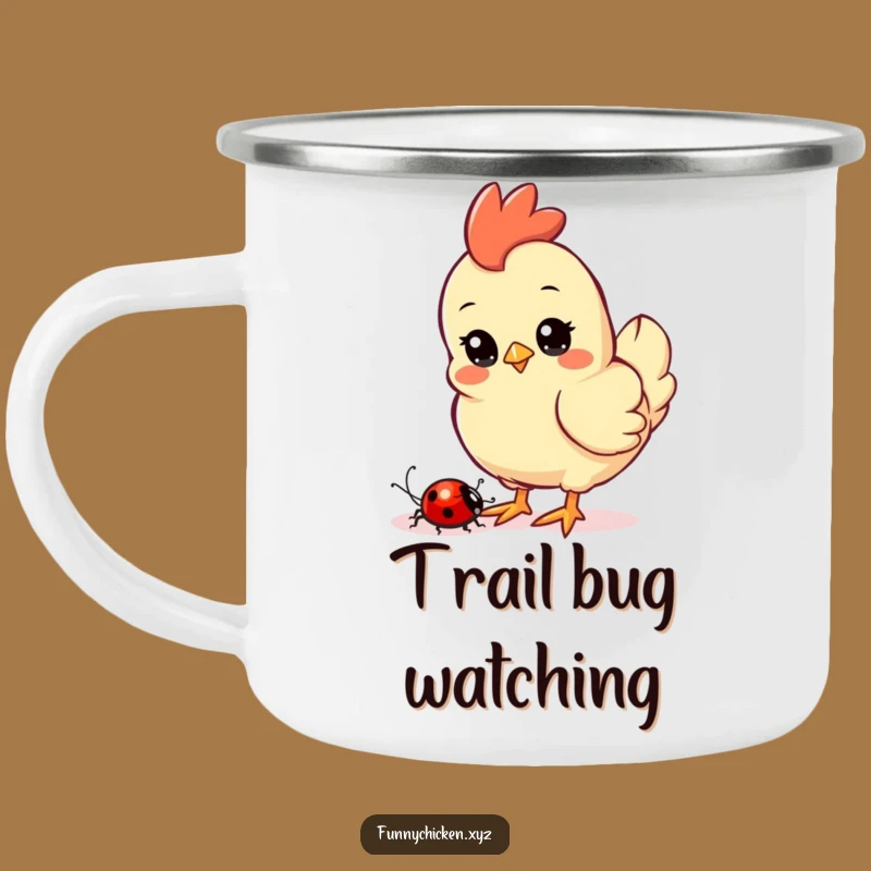 Funny Kawaii Chicken Camping Mug - Observe Nature with Joy