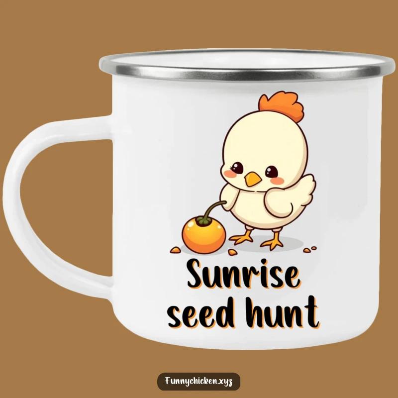 Funny Kawaii Chicken Camping Mug, Adventure & Humor For Outdoors