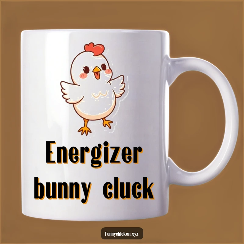 Funny Dancing Chicken Mug, Stylized Bouncy Design, Perfect Fun Gift