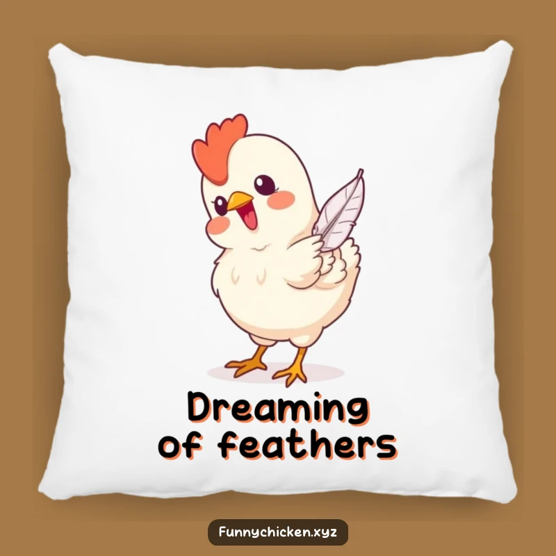 Funny Chicken Pillow: Soft Feather Pecking Cushion, Cozy Comical Comfort Gift