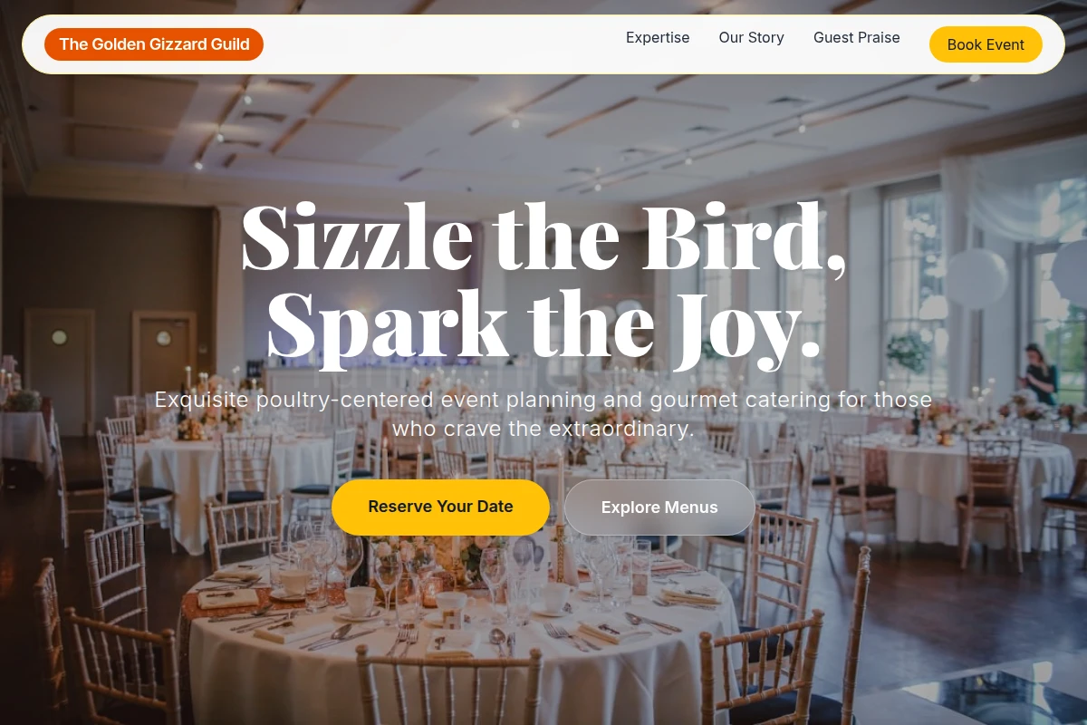 Menu Event Planning