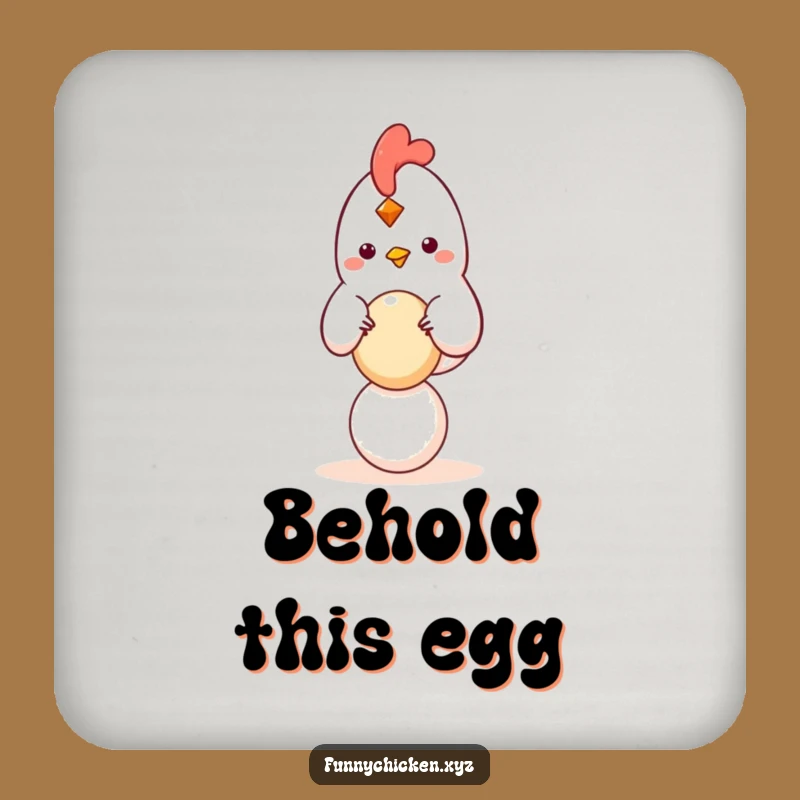 Funny Balancing Chicken Coaster, Protect Surfaces With Calm
