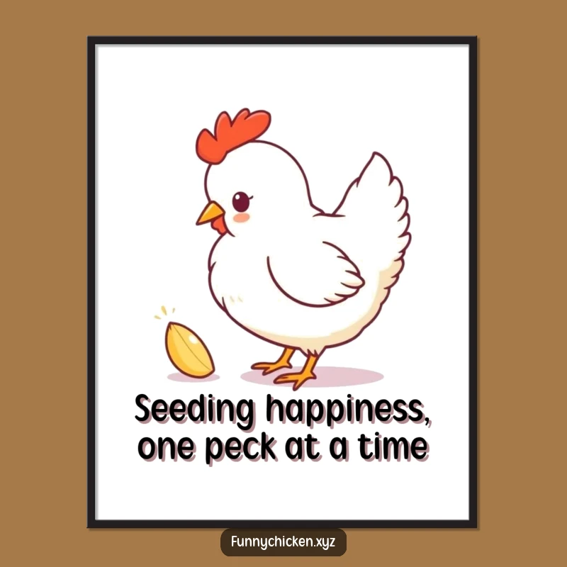 Free Printable Chicken Silhouette Wall Art: Funny Pecking Design, Downloadable Decor