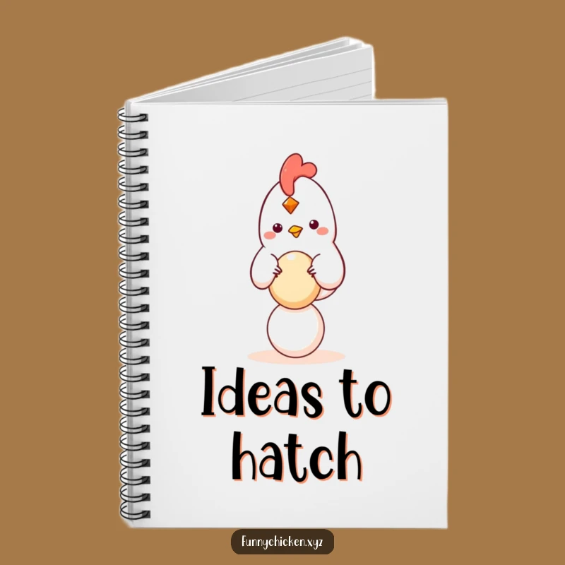 Funny Balancing Chicken Notebook, Perfect For Calm Thoughts