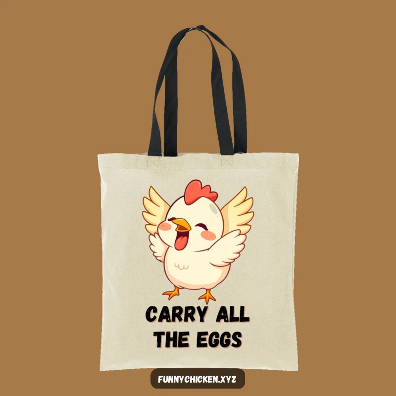 Funny Chicken Tote Bag: Carry Your Excitement, Playful Funny Gift