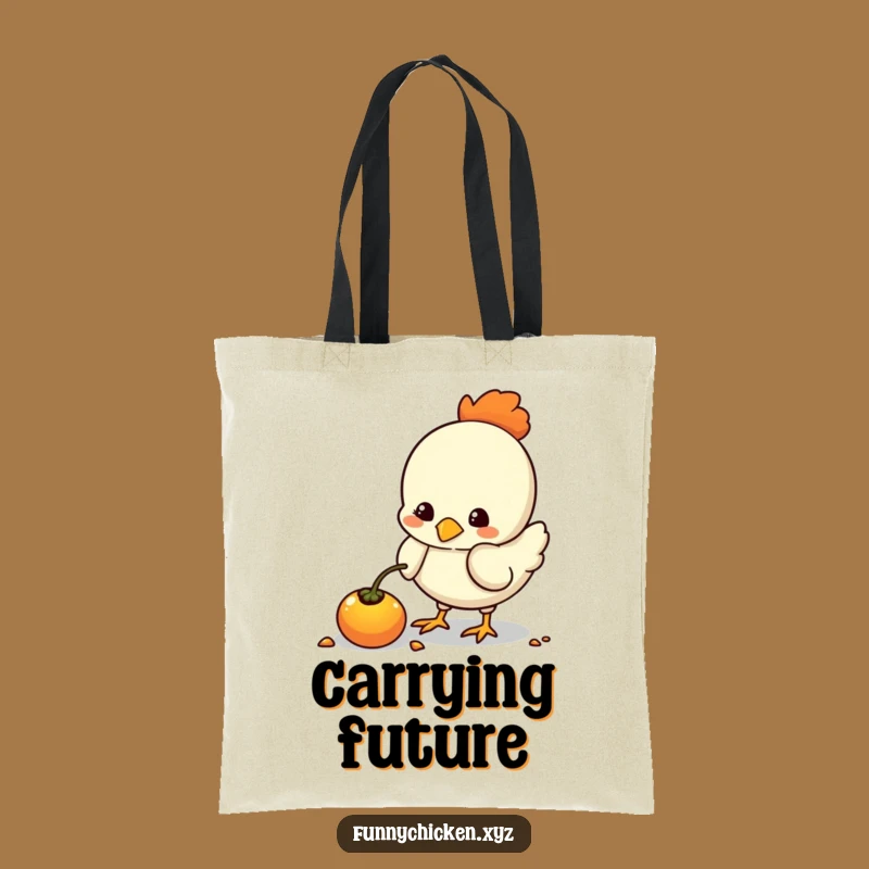 Funny Kawaii Chicken Seed Tote Bag, Practical & Humorous Carryall