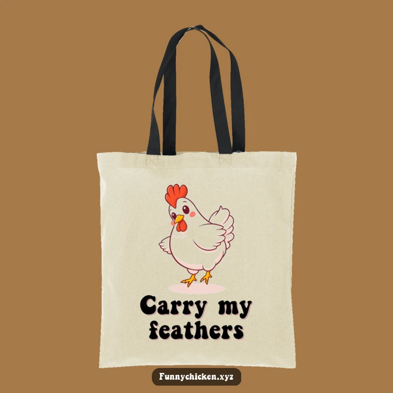 Funny Kawaii Chicken Tote Bag - Carry Your Laughs Everywhere